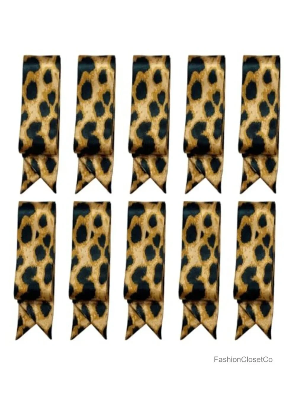 10 Pack Satin Skinny Scarves Long Thin Tie Neck Ribbon Choker for Women